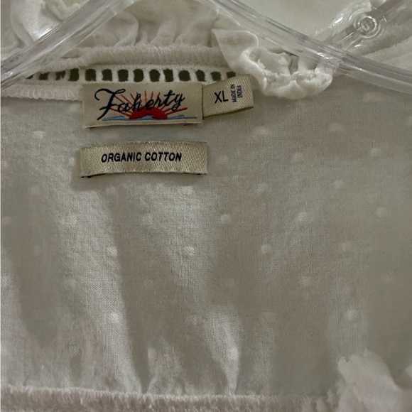 Faherty Willa Ruffled Blouse - Picture 2 of 4